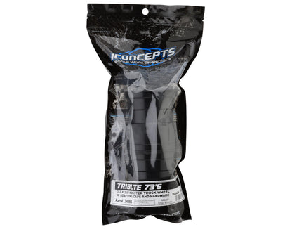 JConcepts Tribute 73's Monster Truck wheel w/Adaptors (Black) (2) (3.2x3.6")