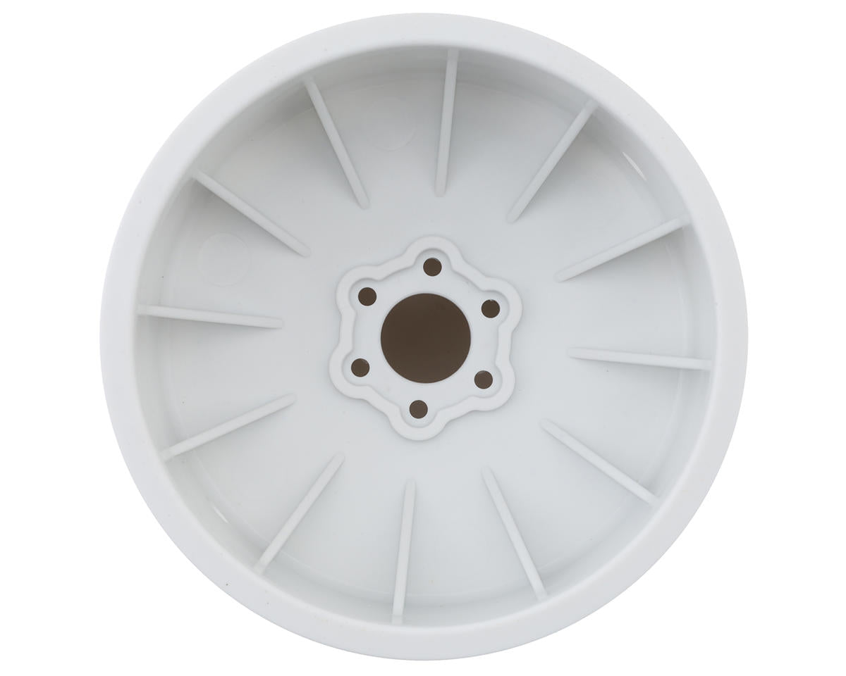 JConcepts Tribute 73's Monster Truck wheel w/Adaptors (White) (2) (3.2x3.6")