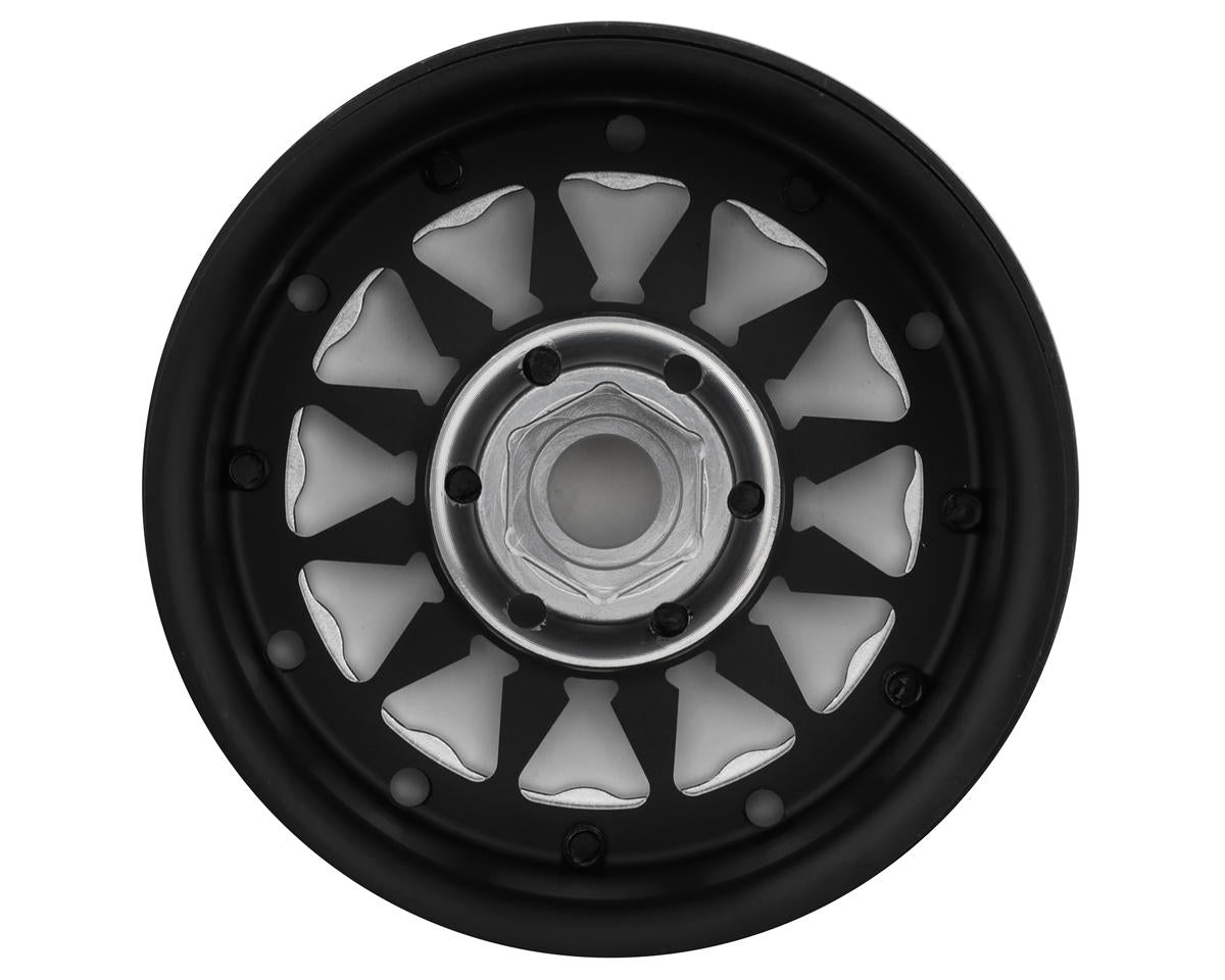 JConcepts Ultra 2.0" Bead-Loc Crawler Wheels (4) (Black/Silver)