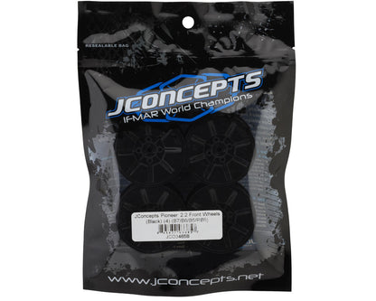 JConcepts Pioneer 2.2 2WD Front Buggy Wheels (Black) (4)