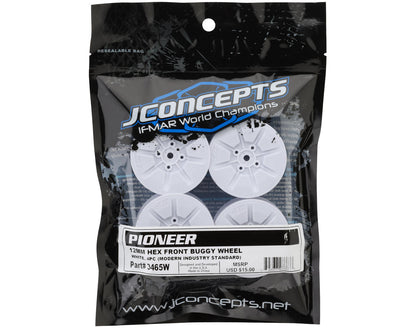 JConcepts Pioneer 2.2 2WD Front Buggy Wheels (White) (4)