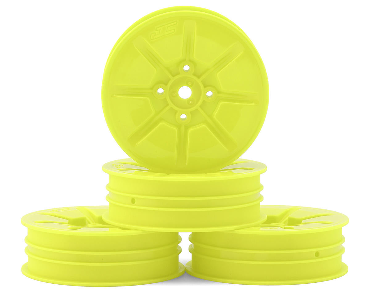 JConcepts Pioneer 2.2 "Slim" Front Wheels (Yellow) (4) (B7/B6/RB6/SRX2/YZ2)
