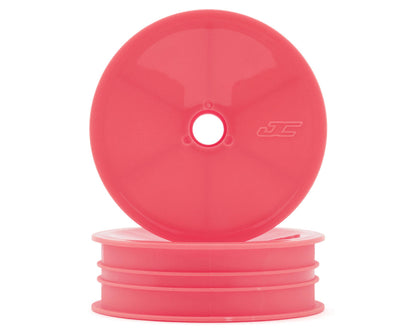 JConcepts RC10 Mono 2.0" Vintage Buggy Front Wheels (Pink) (2)