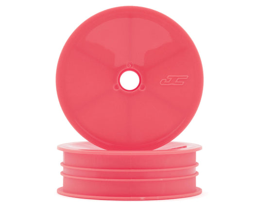 JConcepts RC10 Mono 2.0" Vintage Buggy Front Wheels (Pink) (2)