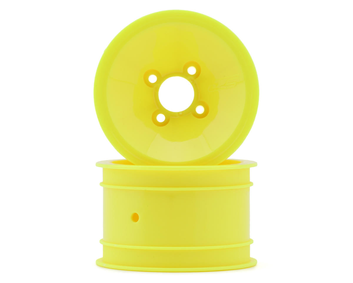 JConcepts RC10 Mono 2.0" Vintage Buggy Rear Wheels (Yellow) (2)