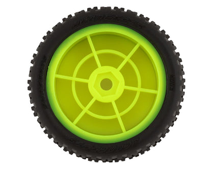 JConcepts Mini-B Swagger Pre-Mounted Front Tires (Yellow) (2) (Pink)