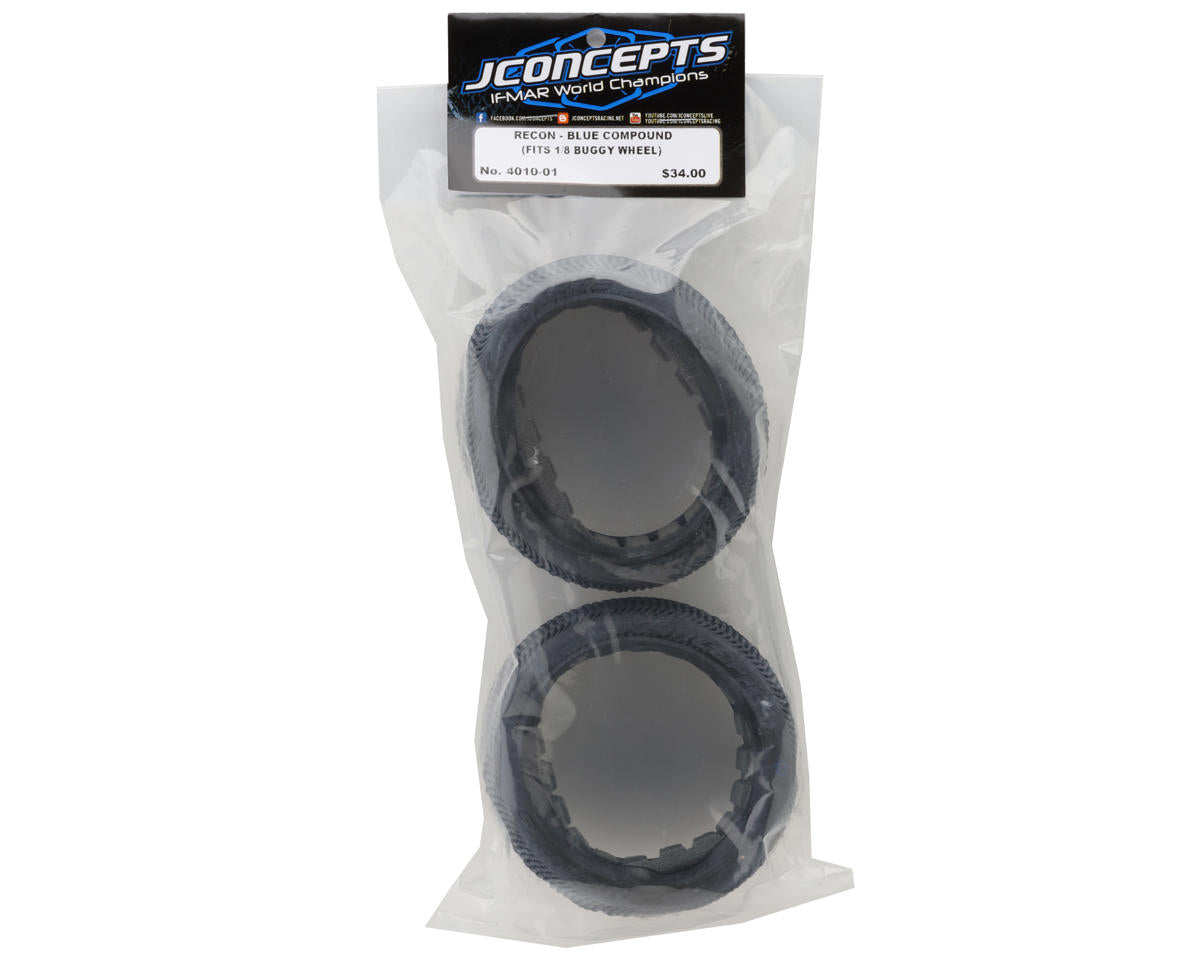JConcepts Recon 1/8 Off-Road Buggy Tires (2) (Blue)