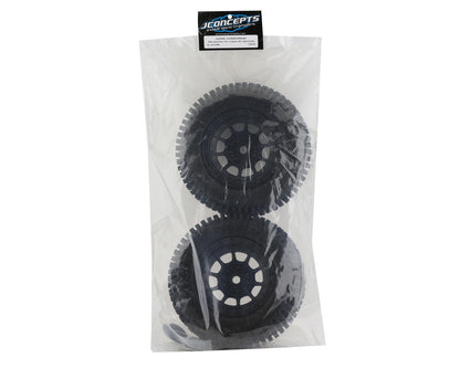 JConcepts Choppers Pre-Mounted Monster Truck Tires w/Hazard Wheel (Black) (2)