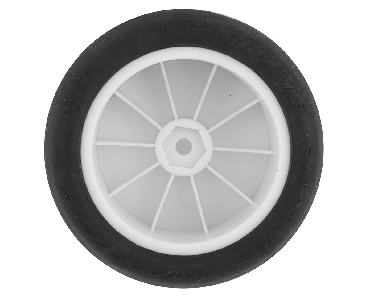 JConcepts Smoothie 2 2.2" Pre-Mounted Rear Buggy Tires (White) (2) (Silver)