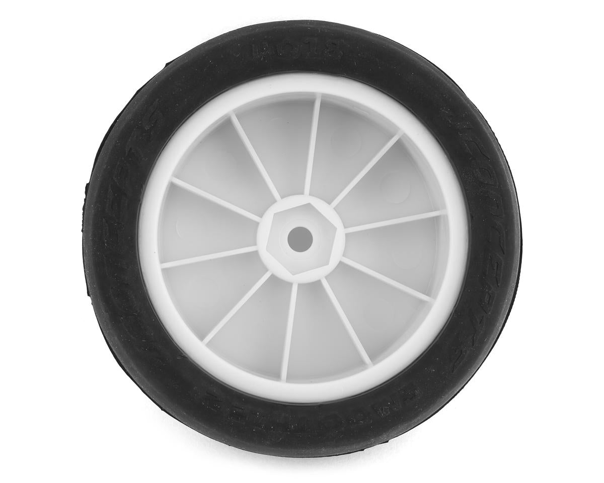 JConcepts Smoothie 2 2.2" Pre-Mounted 2WD Front Buggy Tires (White) (2) (Silver)
