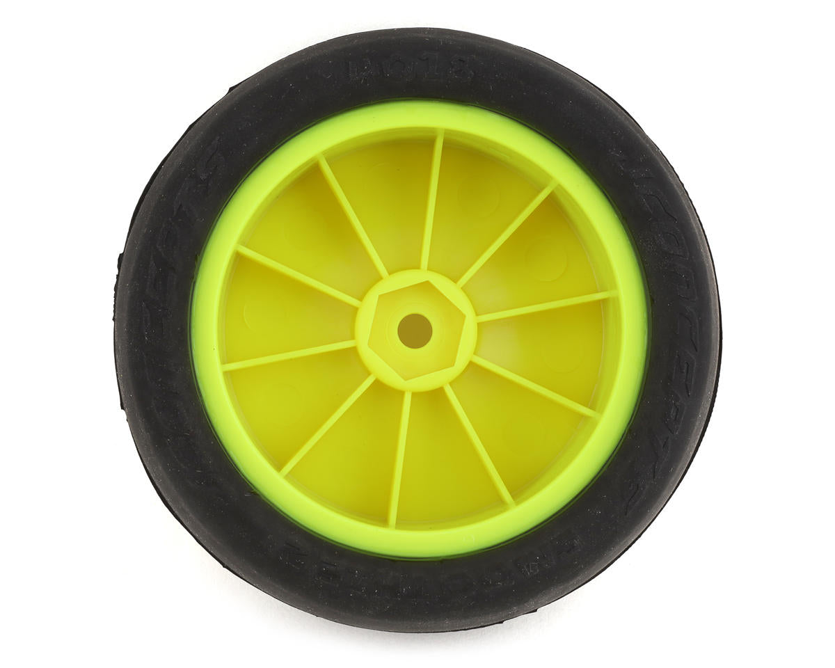 JConcepts Smoothie 2 2.2" Pre-Mounted 2WD Front Buggy Tires (Yellow) (2)