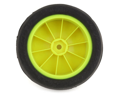 JConcepts Smoothie 2 2.2" Pre-Mounted 2WD Front Buggy Tires (Yellow) (2)