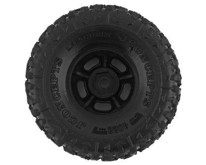 JConcepts Landmines 1.0" Pre-Mounted Tires w/Glide 5 Wheels (Black) (4) (Gold)