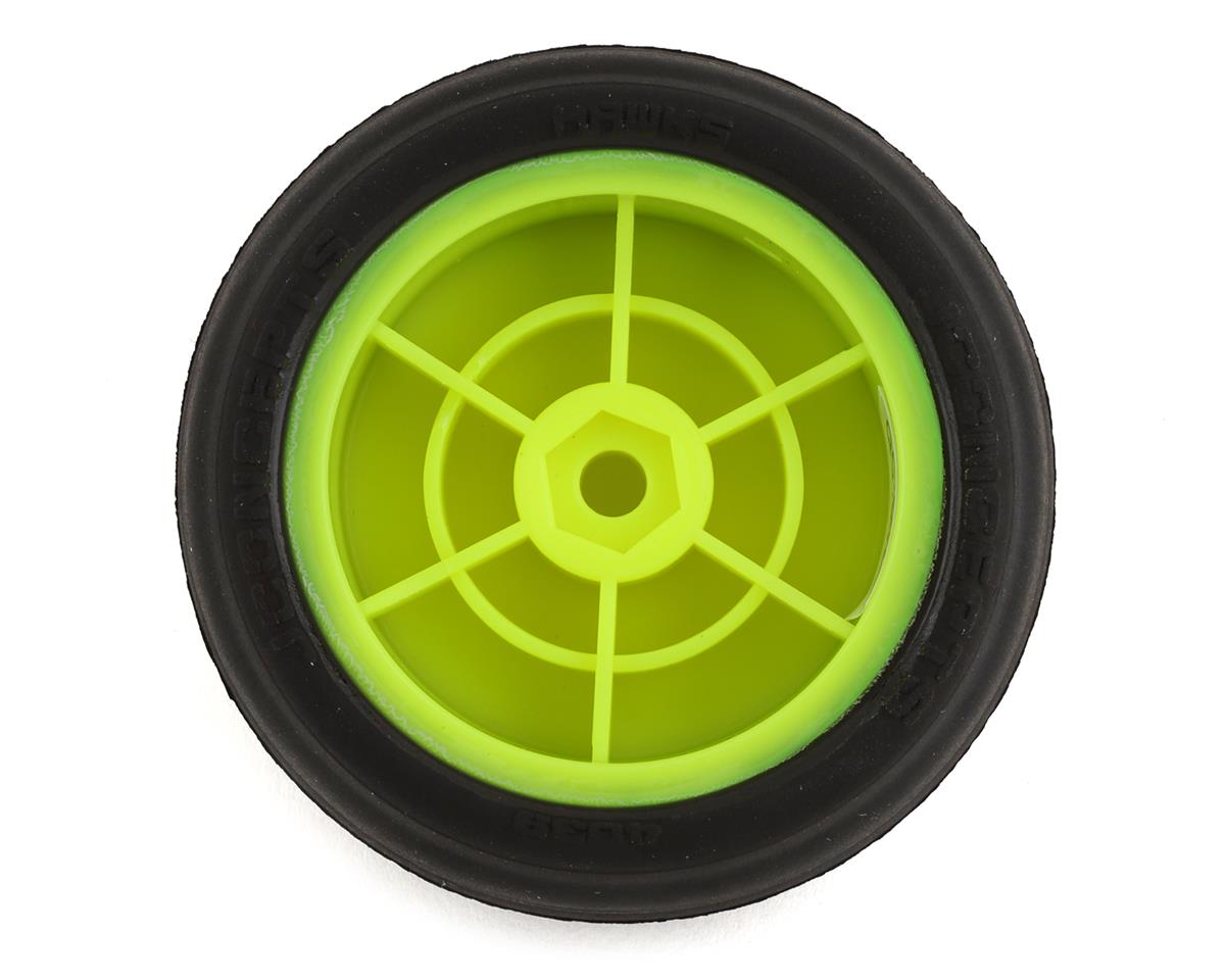 JConcepts Mini-B Hawk Pre-Mounted Front Tires (Yellow) (2) (Green)
