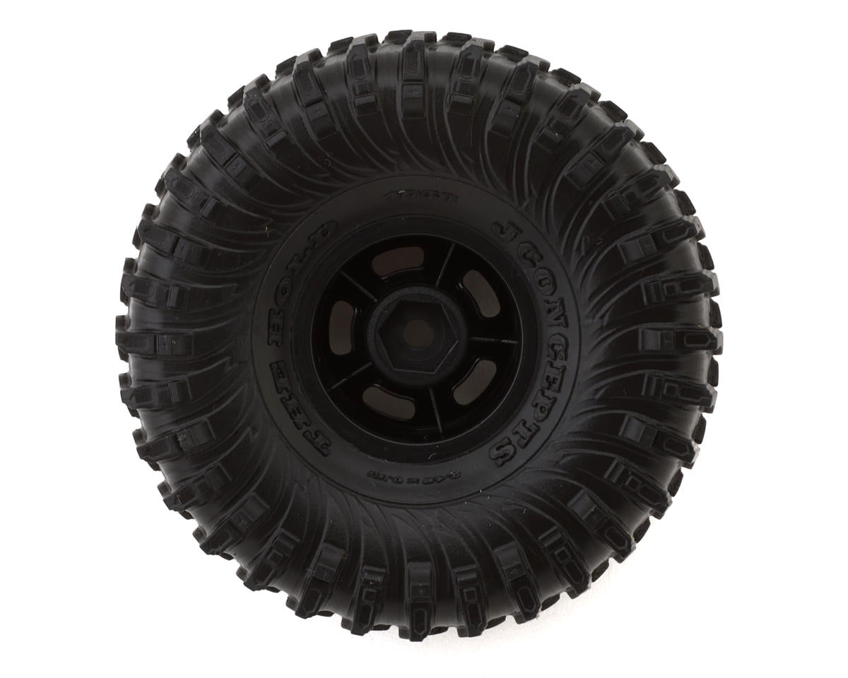 JConcepts The Hold 1.0" Pre-Mounted Tires (63mm OD) (2) w/Glide 5 Wheels (Green)
