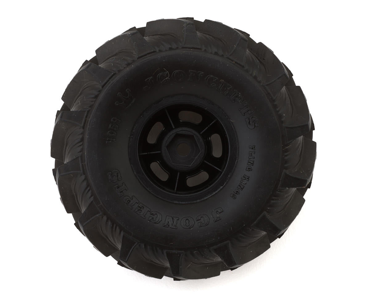 JConcepts Fling Kings 1.0" Pre-Mounted Tires (63mm OD) (2) w/Glide 5 Wheels