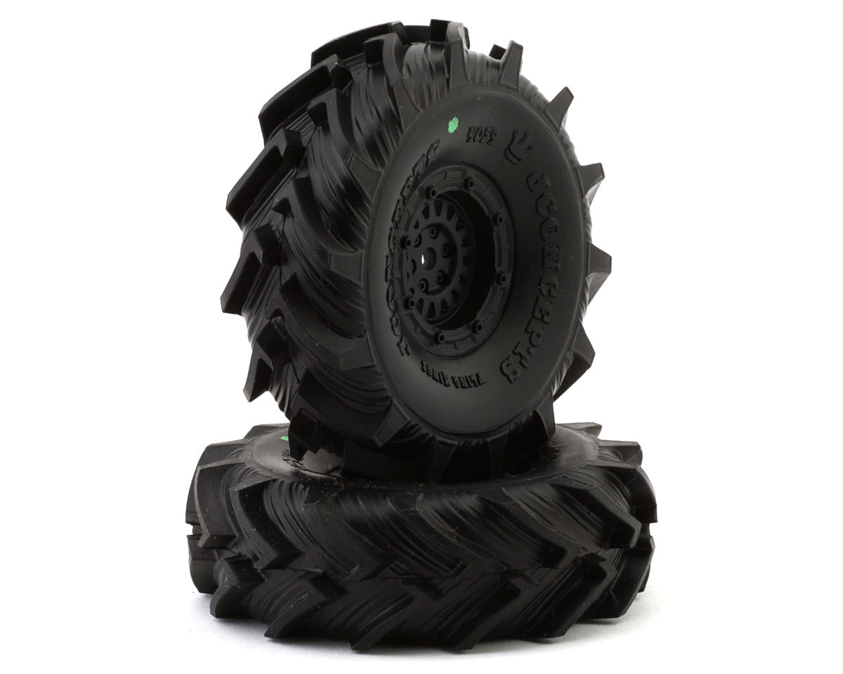 JConcepts Fling Kings 1.0" Pre-Mounted Tires (63mm OD) (2) w/Crusher Wheels