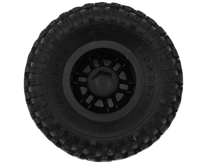 JConcepts Tusk 1.0" Pre-Mounted Tires w/Shuttle Wheels (2) (2.25”) (Green)