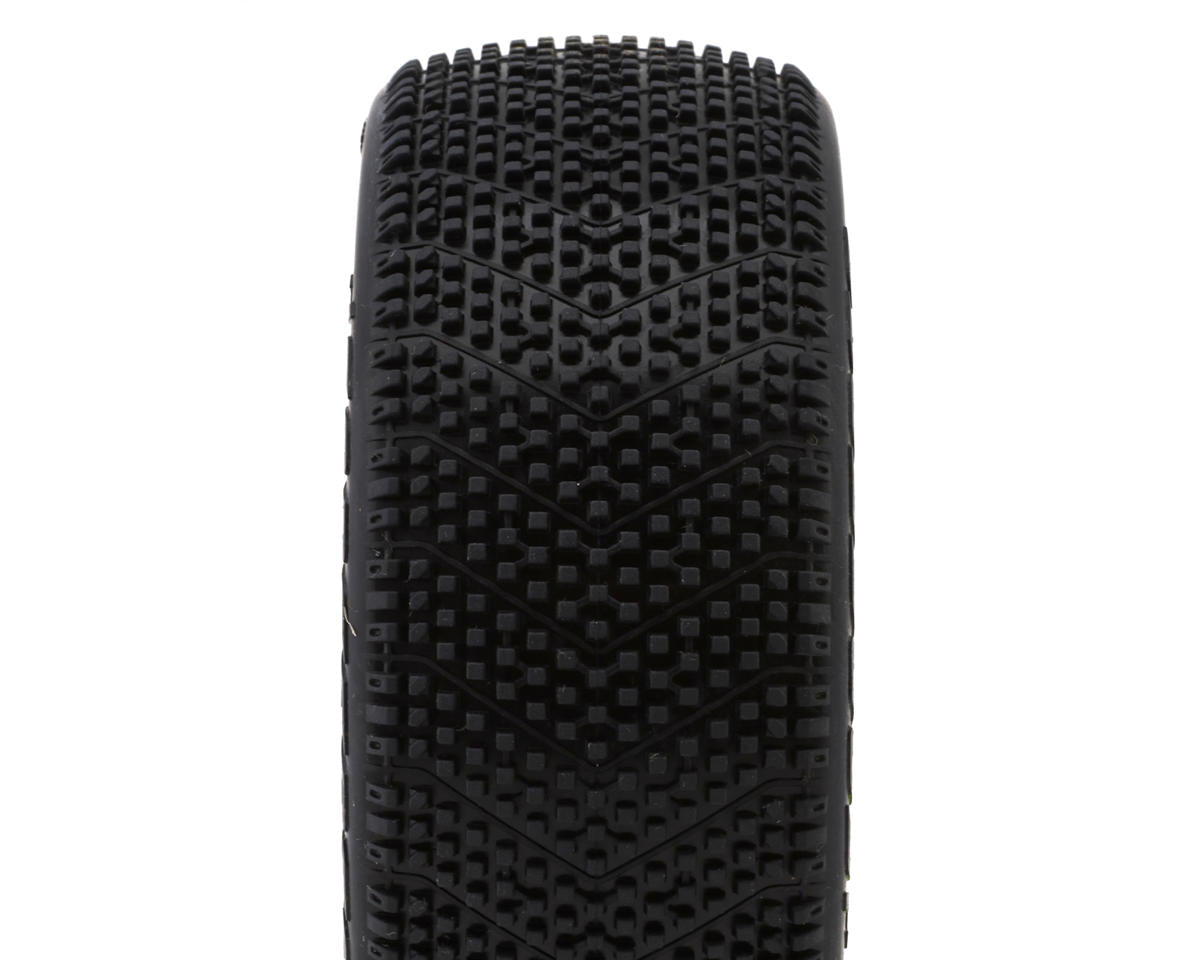 JConcepts Falcon Pre-Mounted 1/8th Buggy Tires (2) (White) (Green)