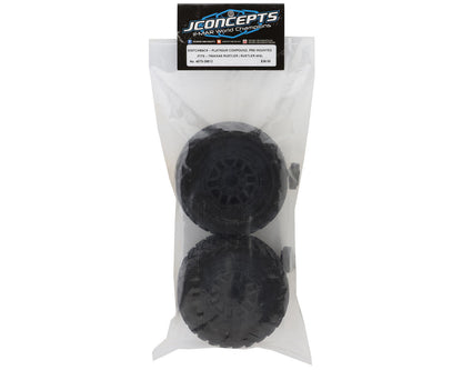 JConcepts Switchback 2.8" Pre-Mounted Tires (2) (12mm Hex) (Platinum)