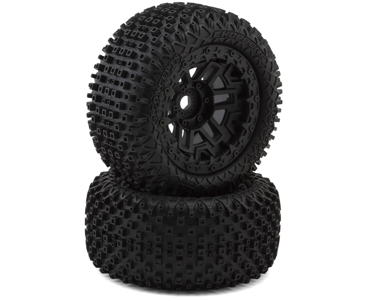 JConcepts Choppers Pre-Mounted Monster Truck Tires (Black) (2)