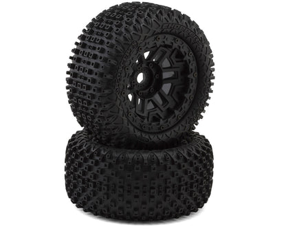 JConcepts Choppers Pre-Mounted Monster Truck Tires (Black) (2)