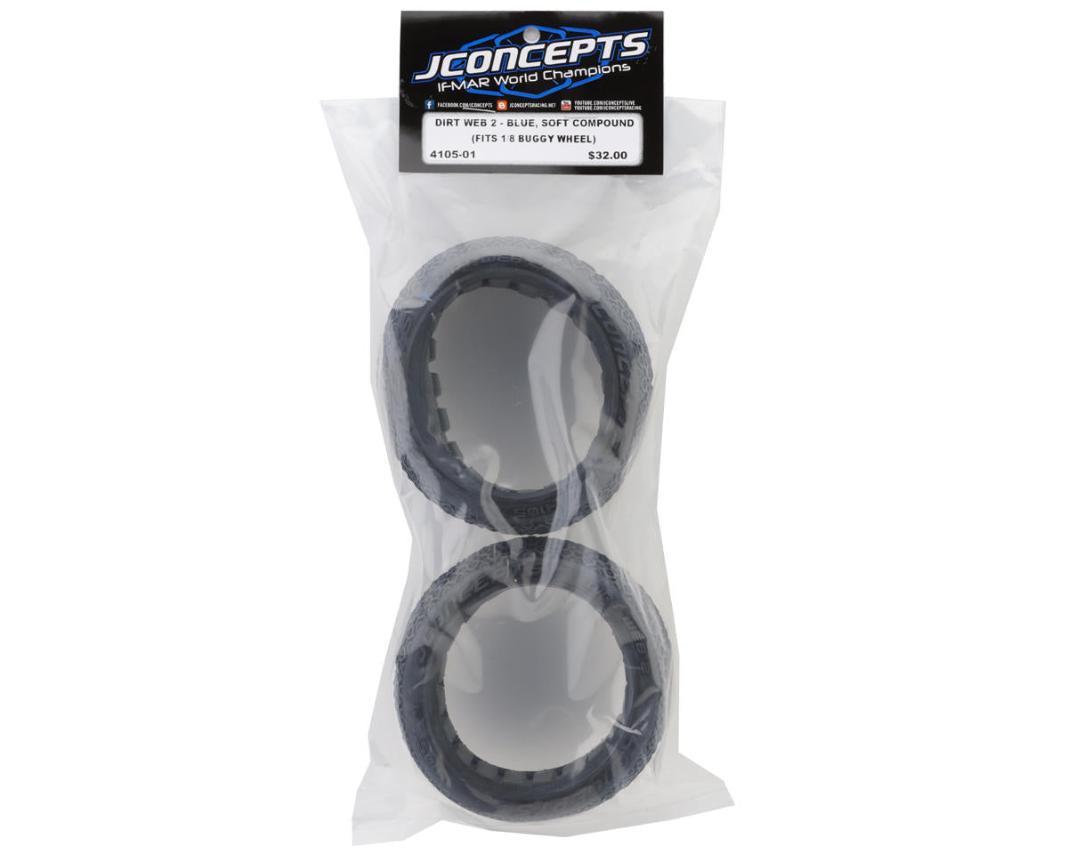 JConcepts Dirt Web 2 1/8 Off-Road Buggy Tires (2) (Blue)