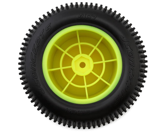 JConcepts 2.2" Siren Pre-Mounted 1/10 Stadium Truck Carpet Tires (Yellow) (2)