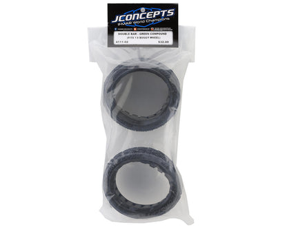 JConcepts Double Bar 1/8 Off-Road Buggy Tires (2) (Green)