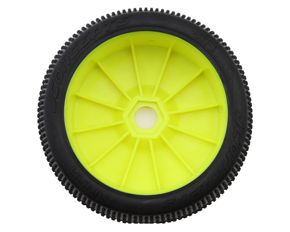 JConcepts Arina Pre-Mounted 1/8th Buggy Tires (Yellow) (2) (Green)