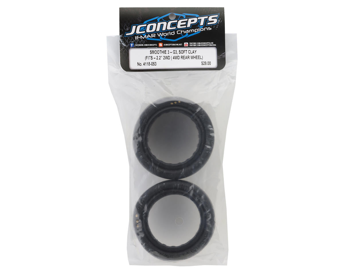 JConcepts Smoothie 3 2.2" Rear Buggy Tires (2) (G3 - Soft)