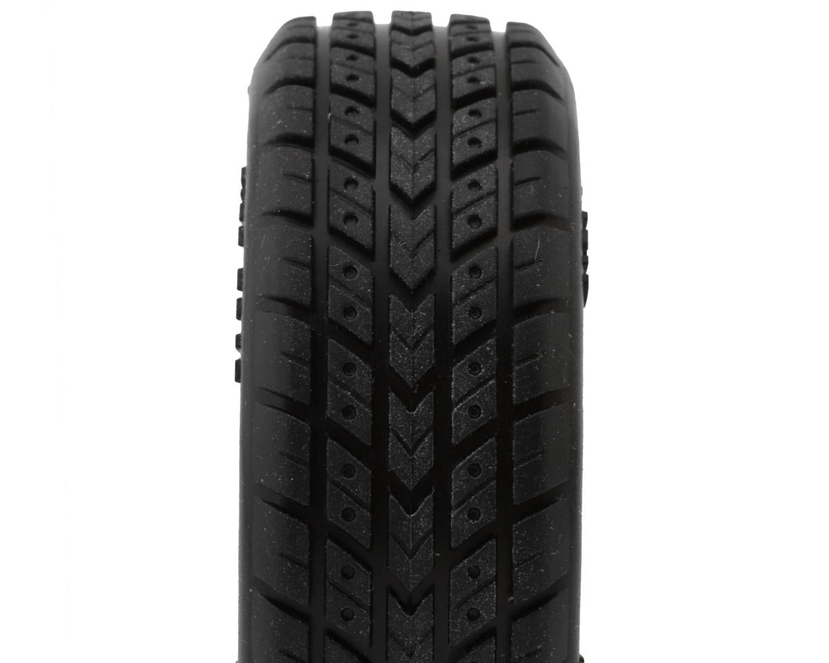 JConcepts Mini-B Dirt Trac Mini Pre-Mounted Front Tires (White) (2) (Green)