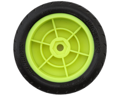 JConcepts Mini-B Dirt Trac Mini Pre-Mounted Front Tires (Yellow) (2) (Green)