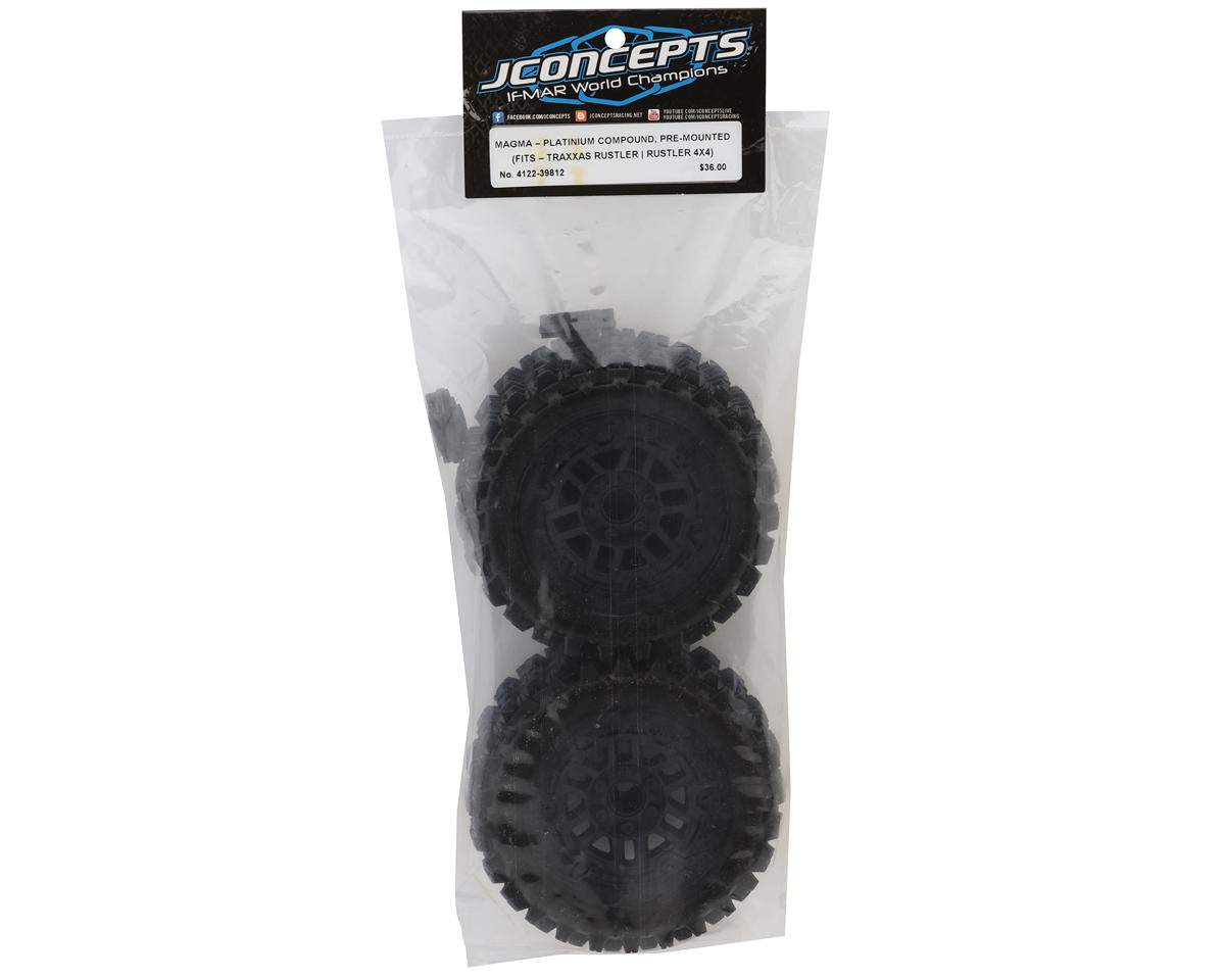 JConcepts Magma 2.8" Pre-Mounted Tires (2) (Platinum)