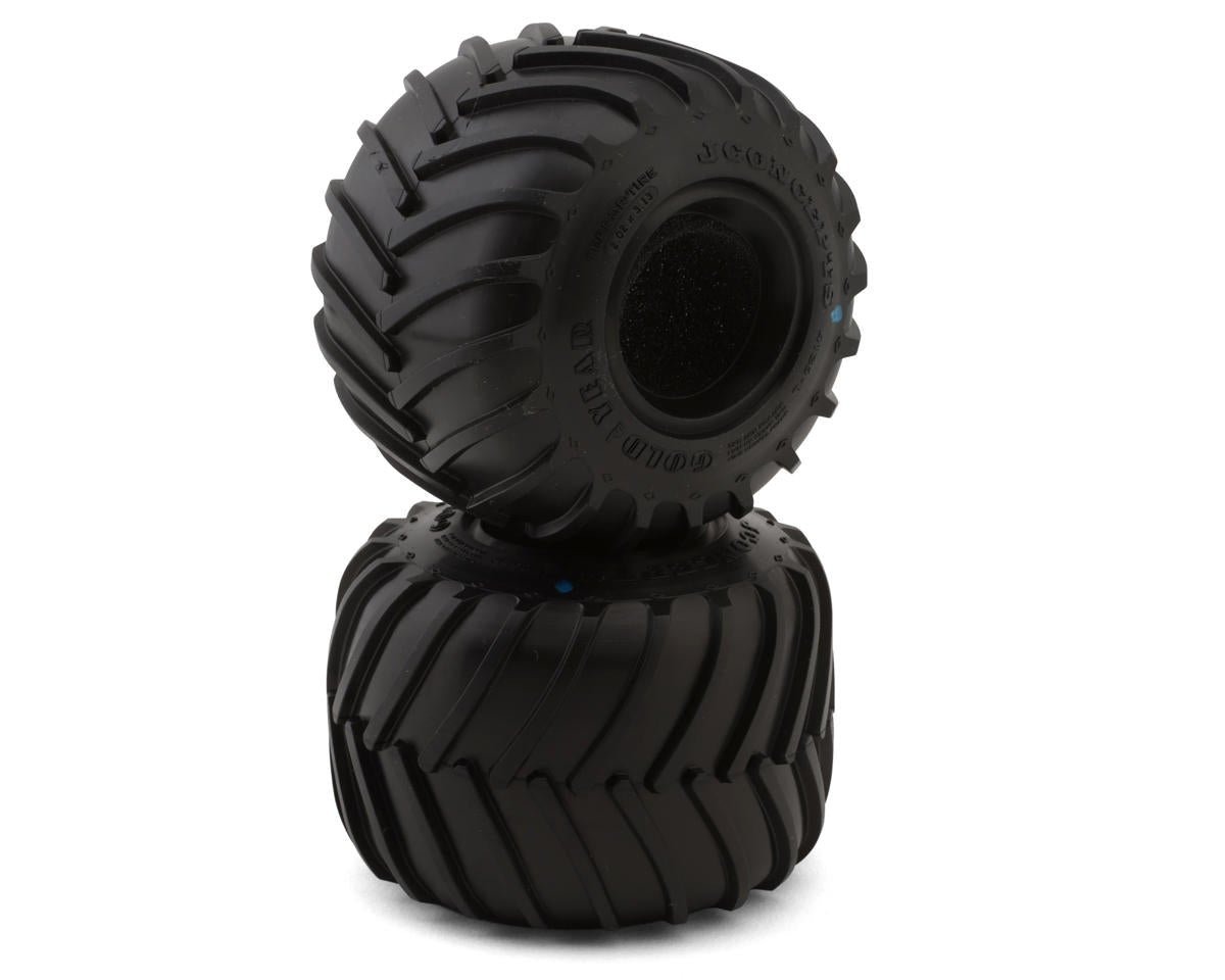 JConcepts Losi Mini LMT Golden Years Monster Truck Tires (2) (Blue)