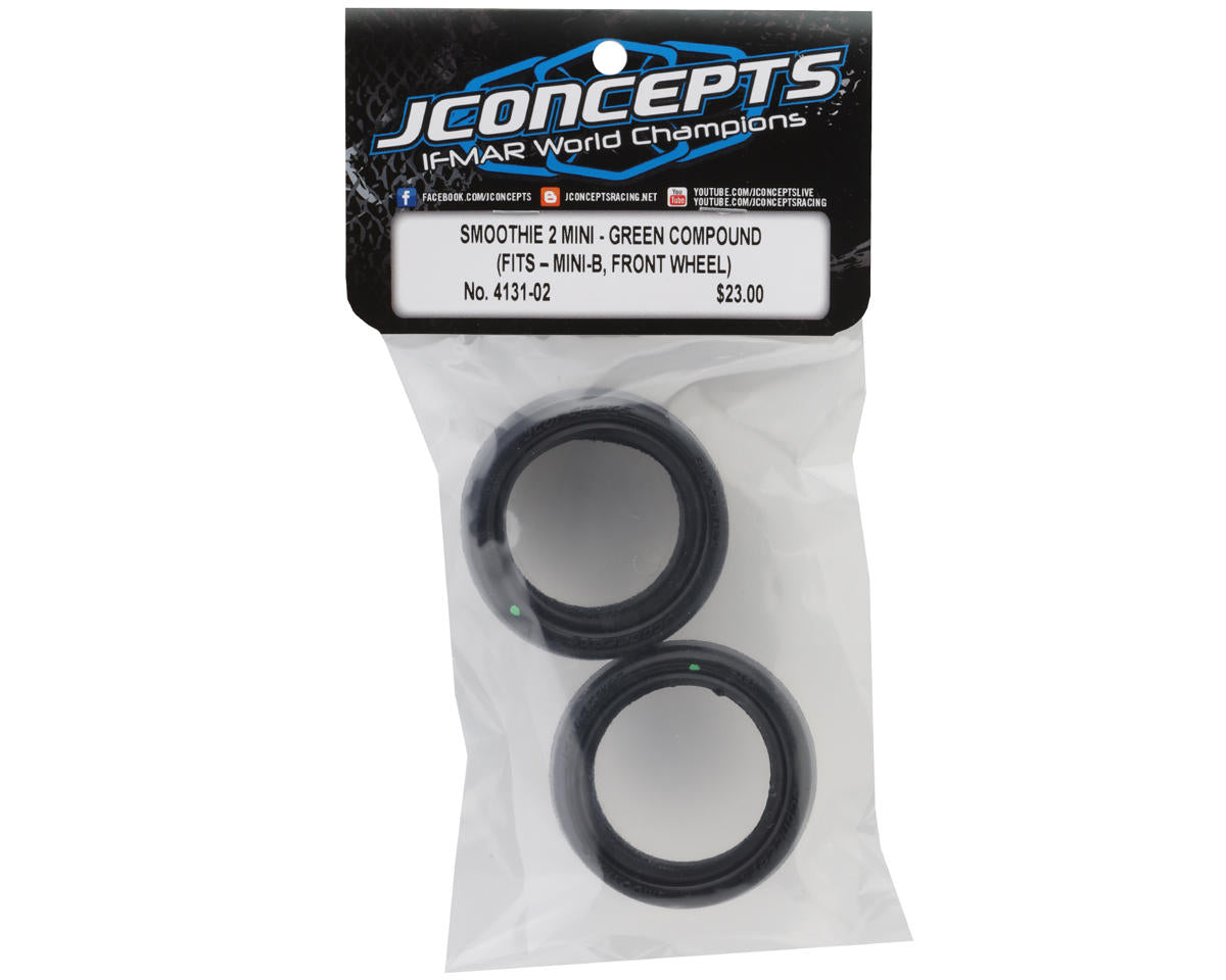JConcepts Mini-B Smoothie 2 Front Tires (2) (Green)