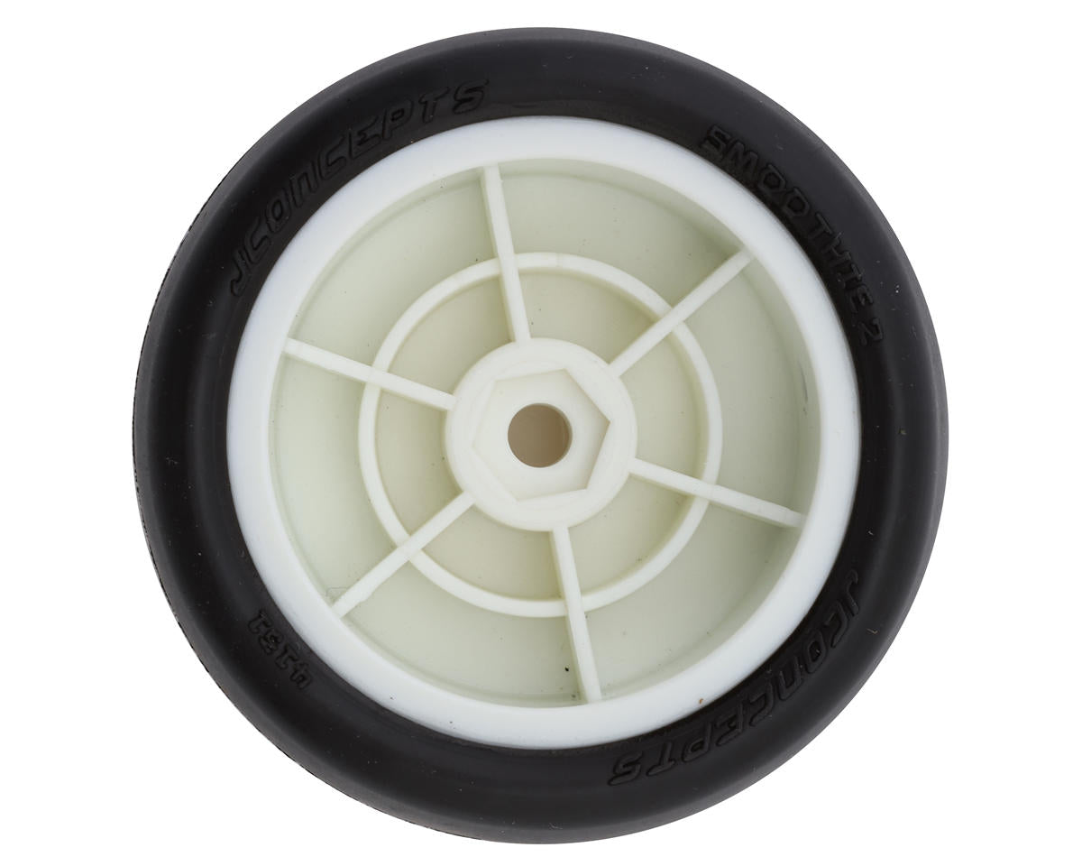 JConcepts Mini-B Smoothie 2 Pre-Mounted Front Tires (White) (2) (Green)