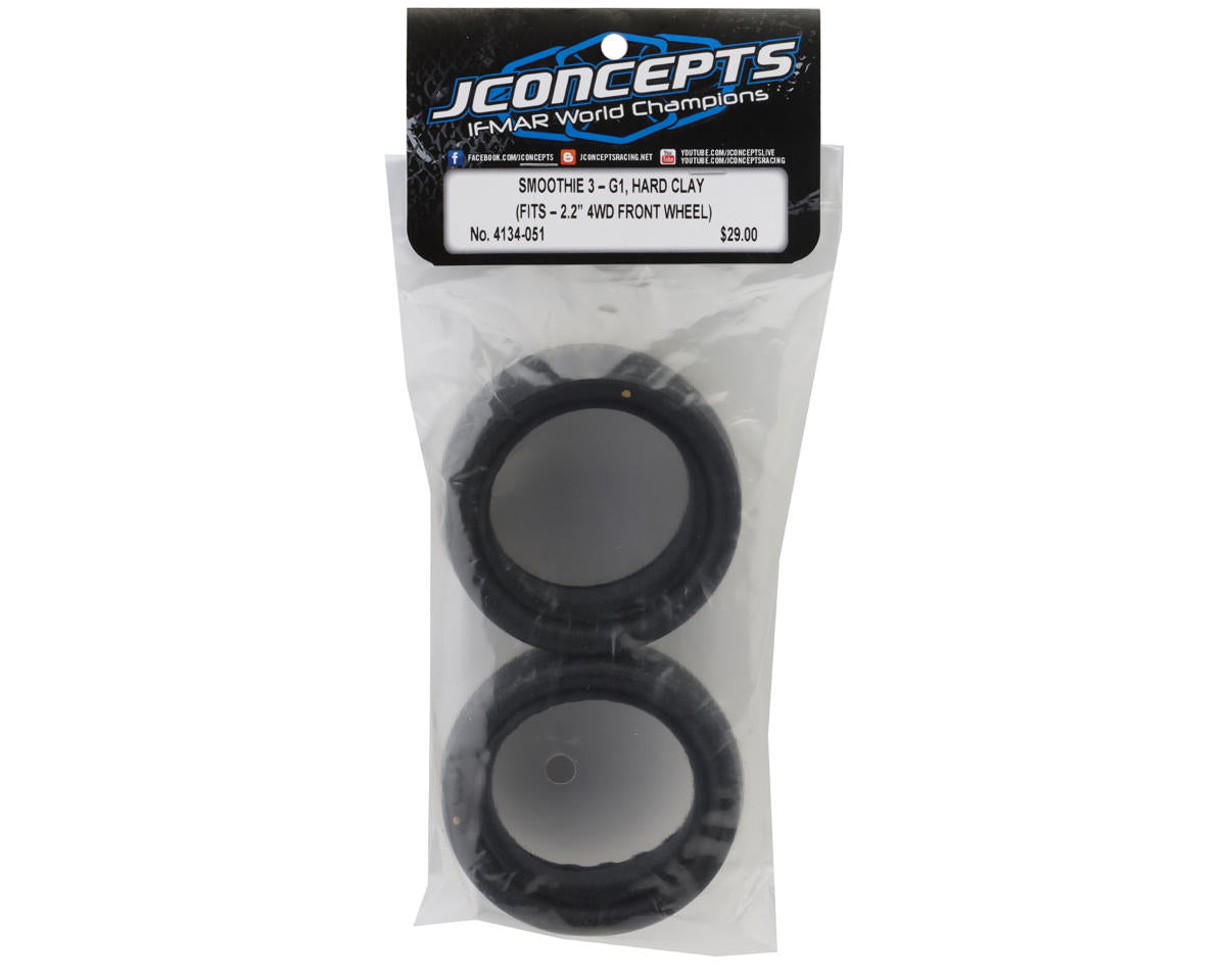 JConcepts Smoothie 3 2.2" 4WD Front Buggy Tires (2) (G1 - Hard)