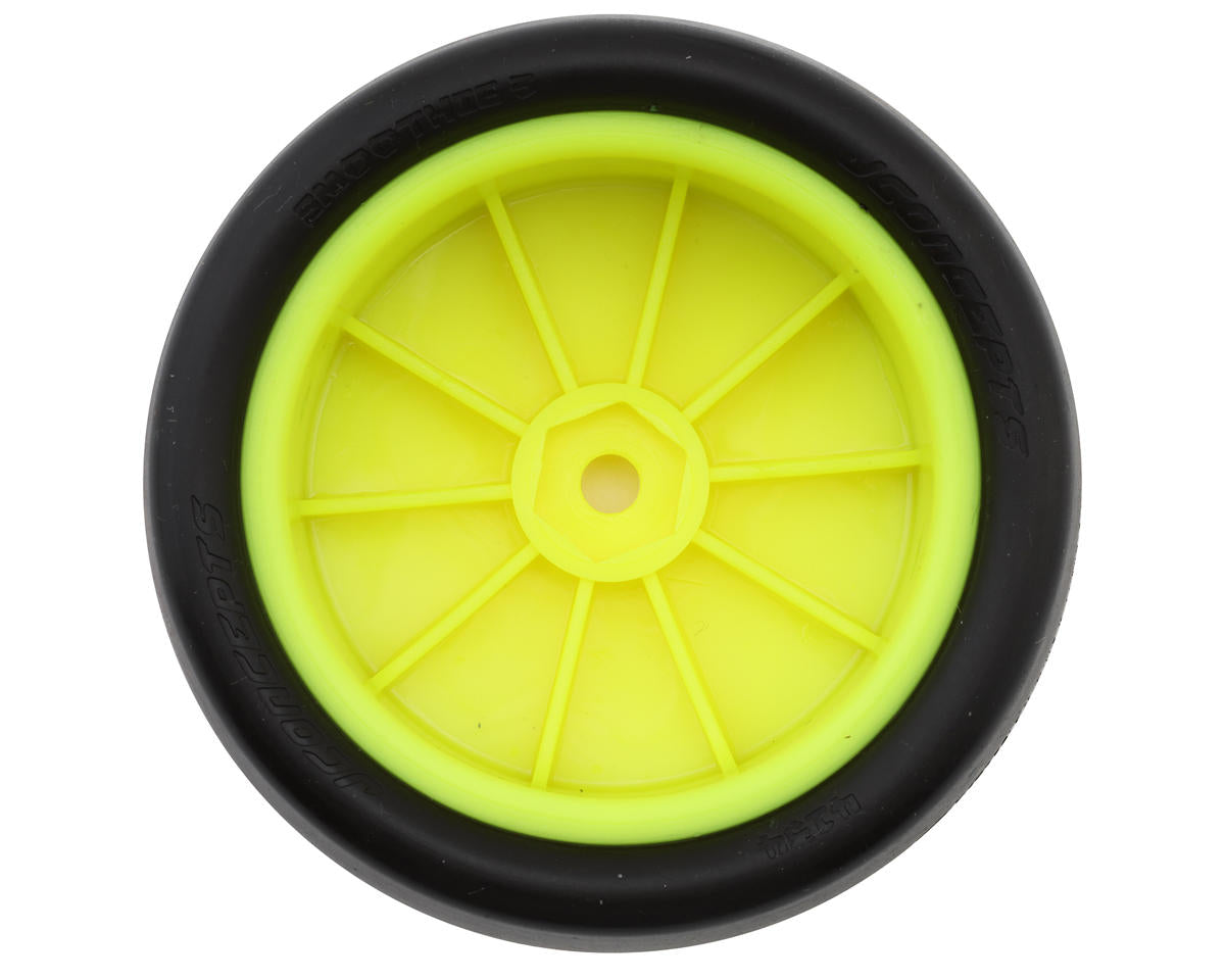JConcepts Smoothie 3 2.2" Pre-Mounted 4WD Front Tires (Yellow) (2) (Green)