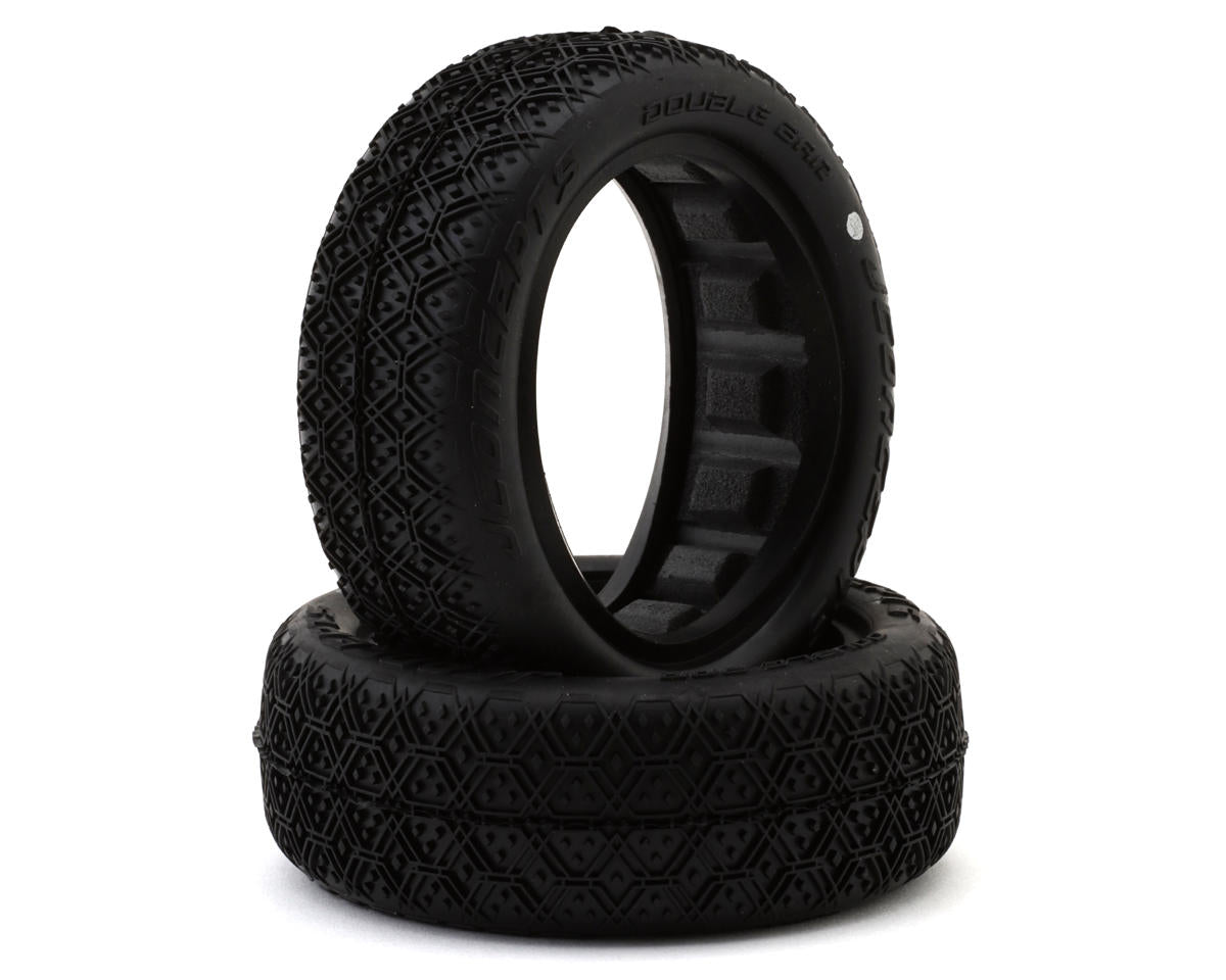 JConcepts Double Bar 2.2" 2WD Front Buggy Off-Road Tires (2) (Silver)