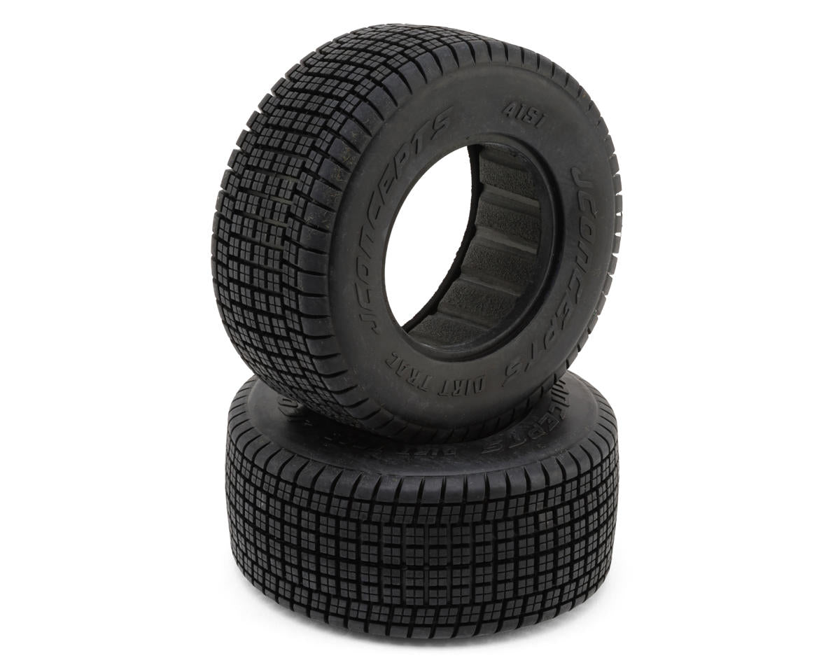 JConcepts Dirt Trac Short Course Dirt Oval Tires (2) (Green)