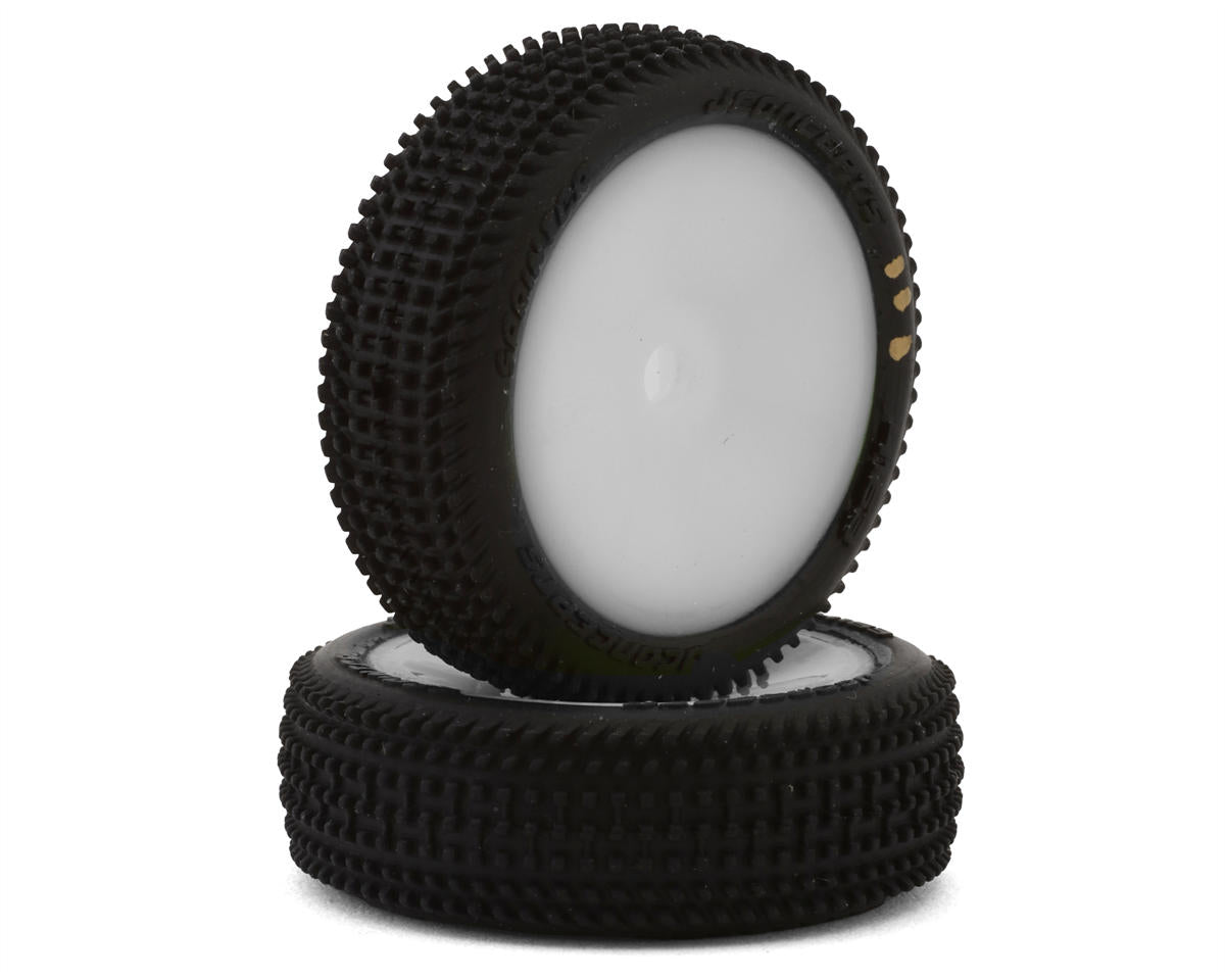 JConcepts Losi® Micro-B Sprinter Pre-Mounted Front Tires (White) (2) (G3 - Soft)