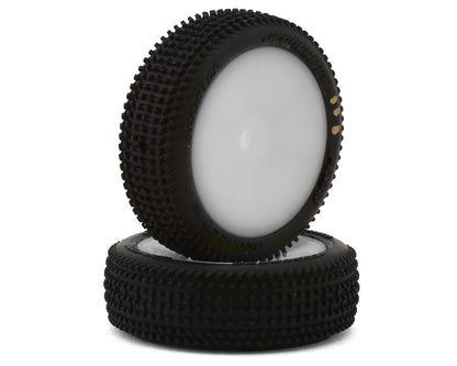 JConcepts Losi® Micro-B Sprinter Pre-Mounted Front Tires (White) (2) (G3 - Soft)