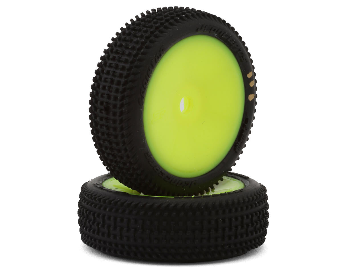 JConcepts Losi® Micro-B Sprinter Pre-Mounted Front Tires (Yellow) (2)