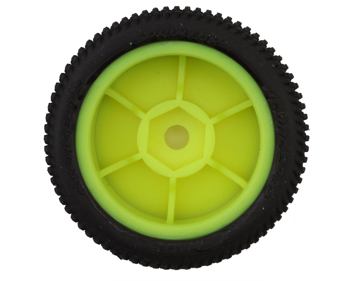 JConcepts Losi® Micro-B Sprinter Pre-Mounted Front Tires (Yellow) (2)