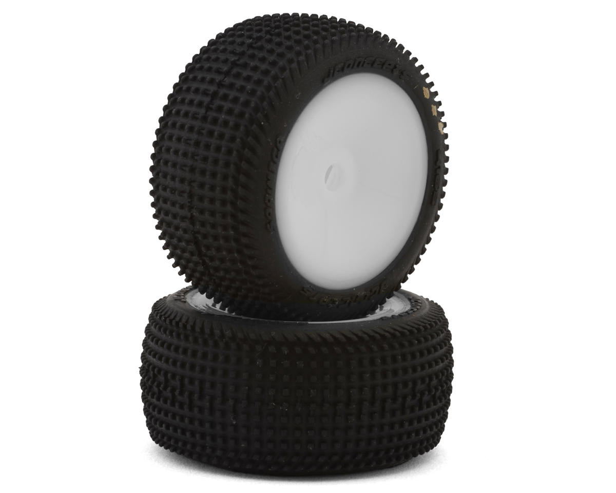 JConcepts Losi® Micro-B Sprinter Pre-Mounted Rear Tires (White) (2) (G3 - Soft)