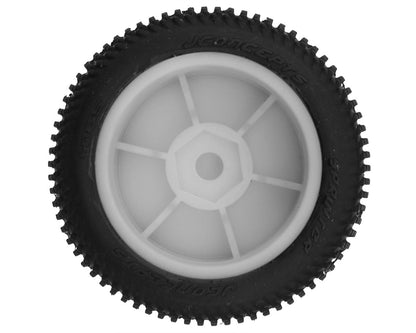 JConcepts Losi® Micro-B Sprinter Pre-Mounted Rear Tires (White) (2) (G3 - Soft)