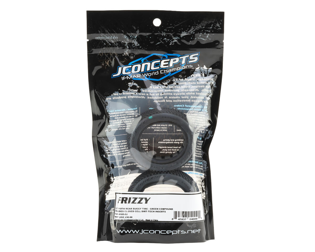 JConcepts Frizzy 2.2" Rear Buggy Tires (2) (Green)