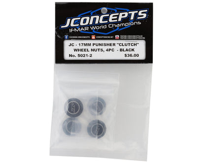 JConcepts 17mm Punisher "Clutch" Wheel Nuts (Black) (4)
