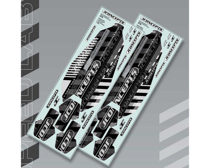 JConcepts RC10B7 Precut Chassis Protective Sheets (2)